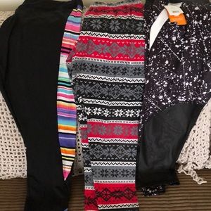 3 pairs of leggings/workout pants (for all 3)